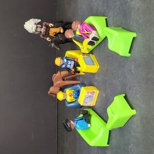 Vintage Playmobil  people, horses, furniture  Lot W/ extras